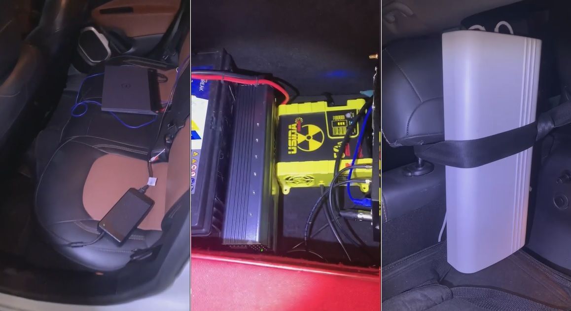 Carro que intercepta sinal de celular e envia links de golpe para pessoas do entorno é apreendido em SP