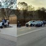 Vídeo: capotamento trava o trânsito da BR-040 no sentido Belo Horizonte
