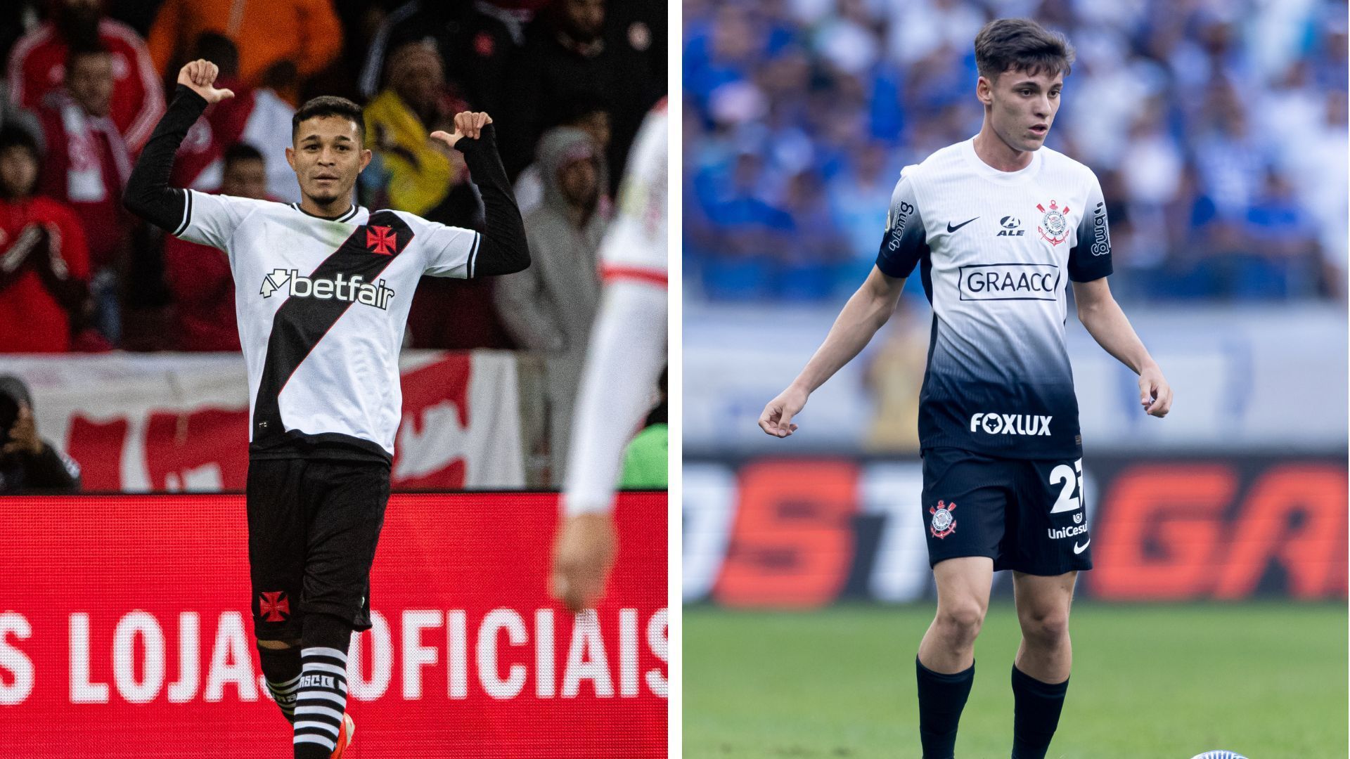 Vasco x Corinthians: prováveis escalações para o duelo pelo Brasileirão