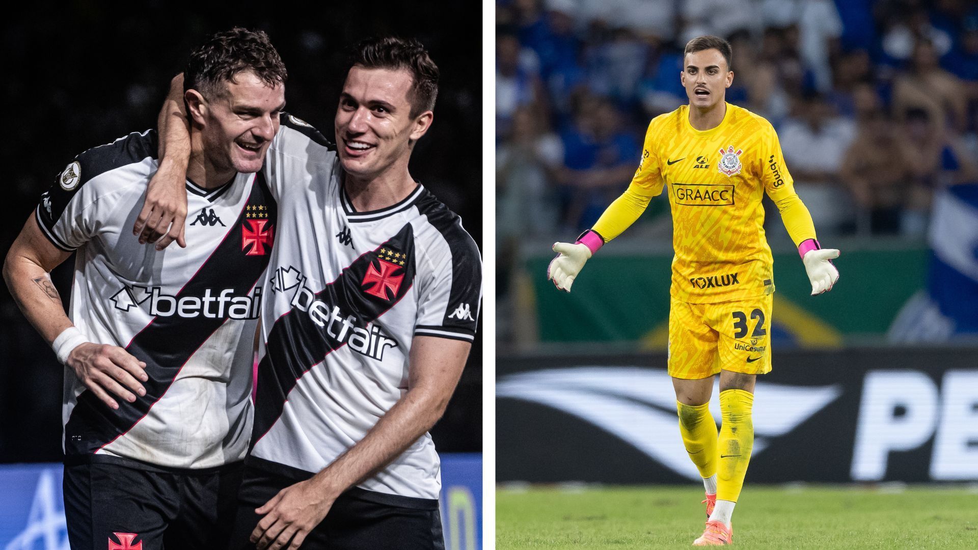 Tabu em jogo e luta contra o Z4: Vasco e Corinthians se enfrentam pelo Brasileirão