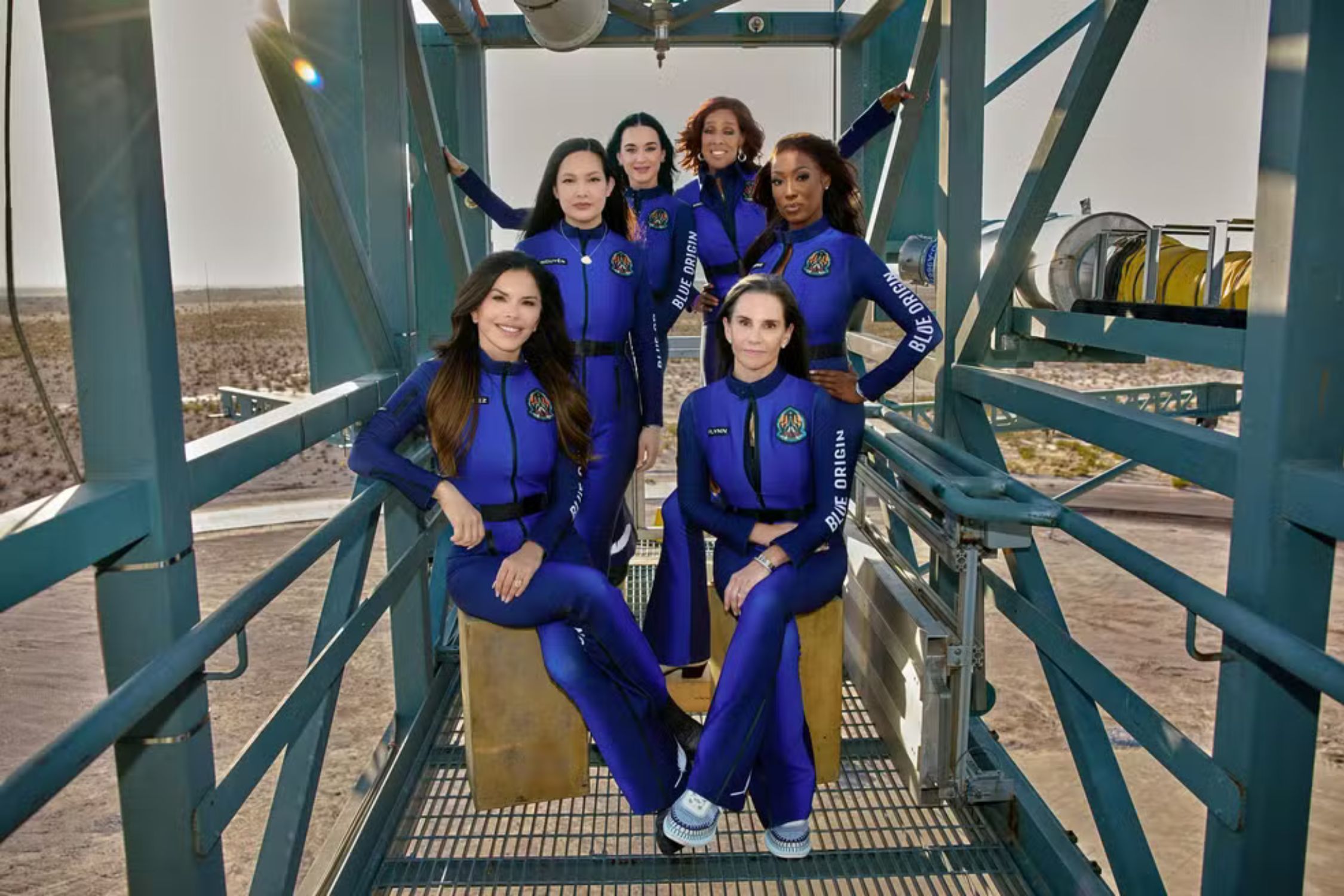Blue Origin divulga foto de missão que levará Kate Perry ao espaço