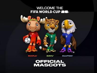 Maple, Zayu e Clutch são os mascotes oficiais da Copa do Mundo 2026