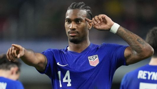 Haji Wright em ação pela seleção dos Estados Unidos