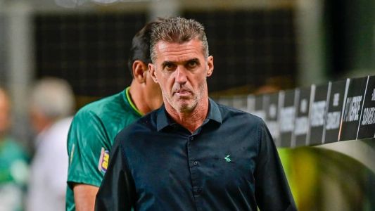 Vagner Mancini durante partida entre América x Peñarol