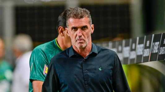 Vagner Mancini durante partida entre América x Peñarol