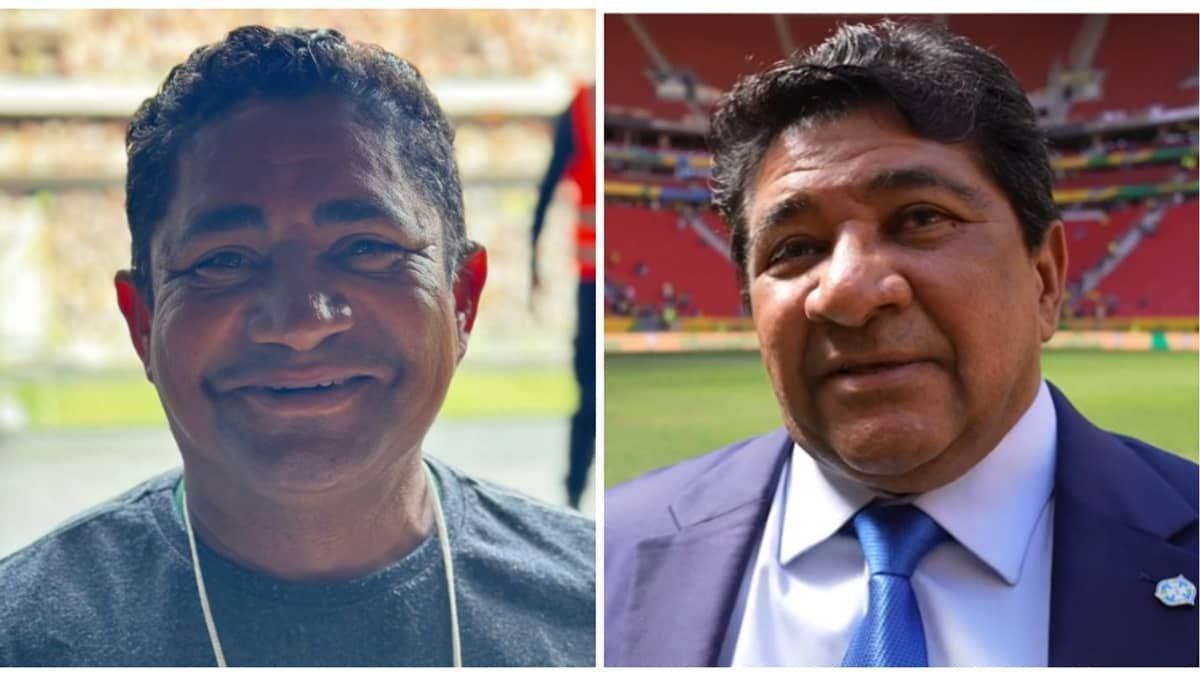 Atlético x Santos: sósia do presidente da CBF se diverte na Arena MRV 