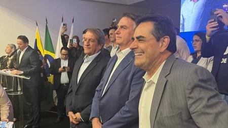 Valdemar, Bolsonaro e Domingos Sávio estiveram juntos em BH na semana passada