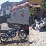 Vídeo: escolar com dezenas de crianças perde freio, cruza rua e destrói carro em MG