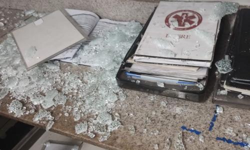 suspeito quebrou vidros na upa norte na terça-feira (17) em Juiz de Fora