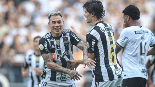 Vargas foi autor do gol da vitória do Atlético, por 1 a 0, sobre o Corinthians, em 2022