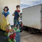 Caminhão furtado em decoradora de festas é recuperado; Branca de Neve segue desaparecida