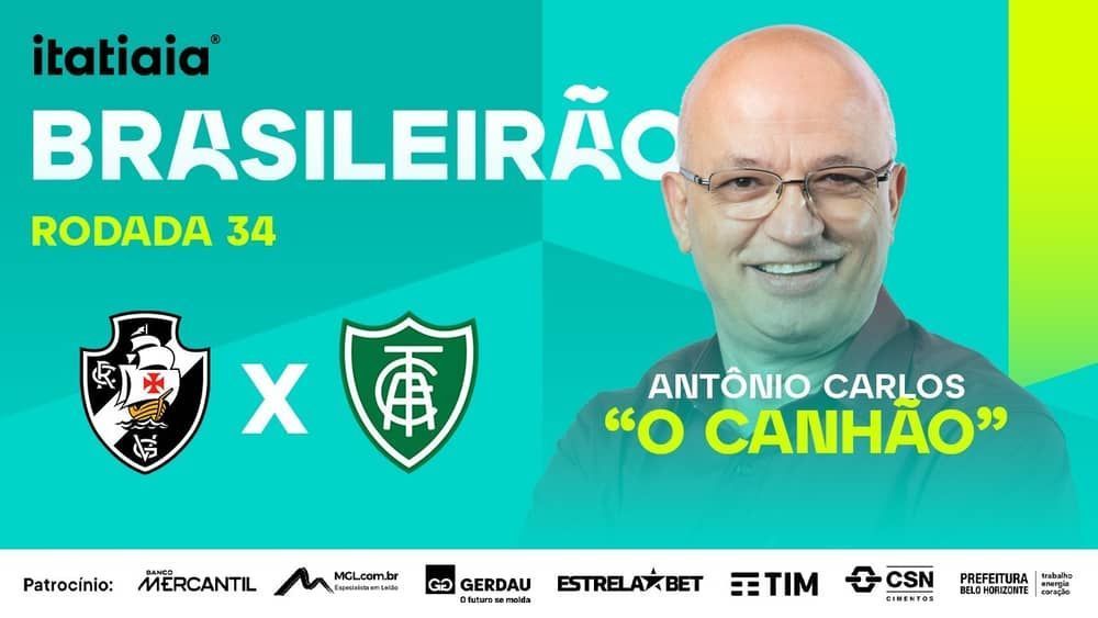 Vasco x América: assista, ao vivo, à transmissão da Itatiaia