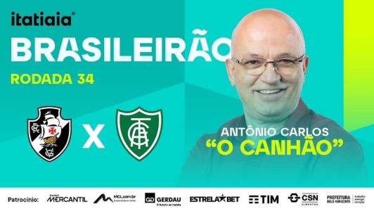 Vasco e América vão se enfrentar com narração de Antônio Carlos, o 'Canhão'
