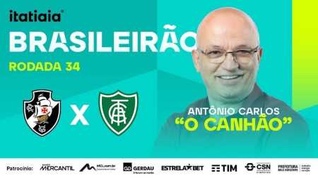 Vasco e América vão se enfrentar com narração de Antônio Carlos, o 'Canhão'