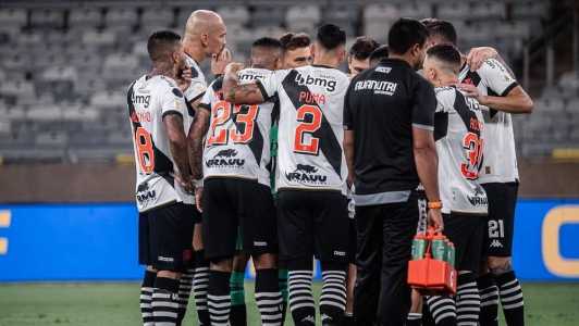 Vasco tem a mesma pontuação do Cruzeiro, time da zona de rebaixamento