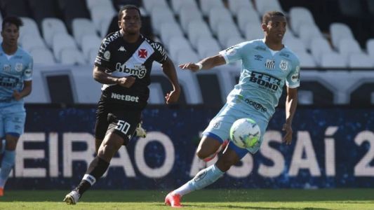 Vasco venceu o Santos no último confronto, em 2020