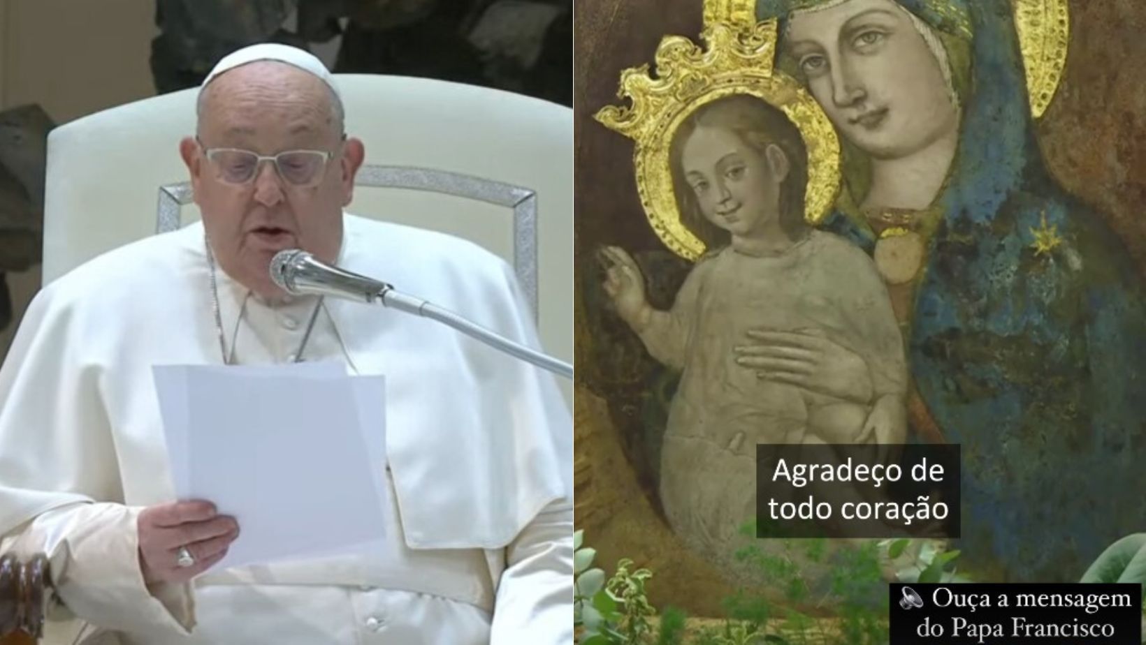 Vaticano divulga áudio de papa Francisco, com fala pausada e ofegante; ouça
