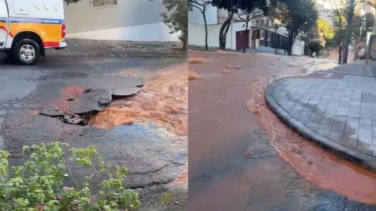 vazamento no bairro Serra
