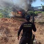 Operação da PF destrói equipamentos de garimpo ilegal em Rondônia