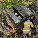 Carro com quatro ocupantes tomba em rodovia de Montes Claros