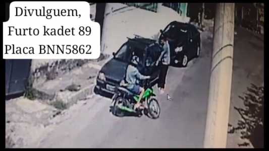 Veículo foi furtado em 15 segundos