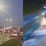 Vídeo: temporal causa transtorno na saída de Florianópolis; Defesa Civil emite alerta