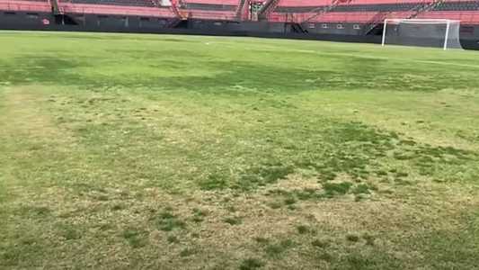 Veja como está o gramado do Estádio Bento Freitas, do Brasil de Pelotas