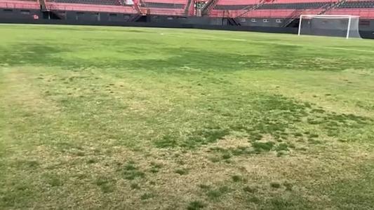 Veja como está o gramado do Estádio Bento Freitas, do Brasil de Pelotas