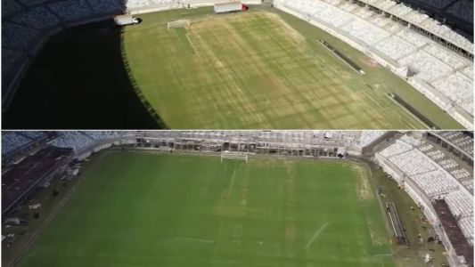 Veja comparativo: a 1ª imagem foi registada no dia 2 de maio; a 2ª, no dia 8 de maio