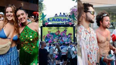 Veja fotos do desfile do bloco ‘Lagum na Avenida’, no Funcionários, em BH