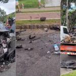 Veja fotos e vídeo do acidente grave que matou motorista na Pampulha, em BH