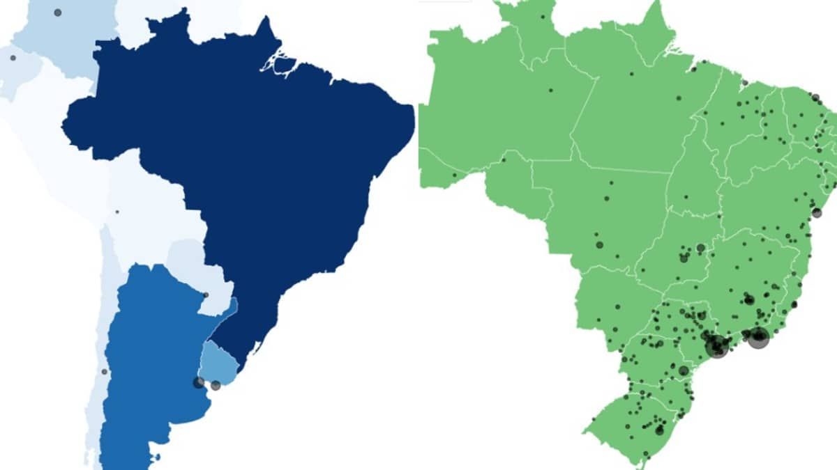 Mapa da Série A: quais são as 374 cidades com representantes no Brasileirão