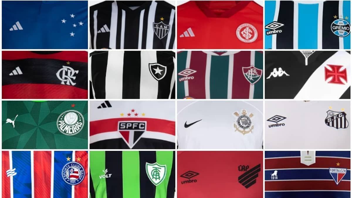 Qual a mais cara? Veja preços de camisas de todos os times da Série A