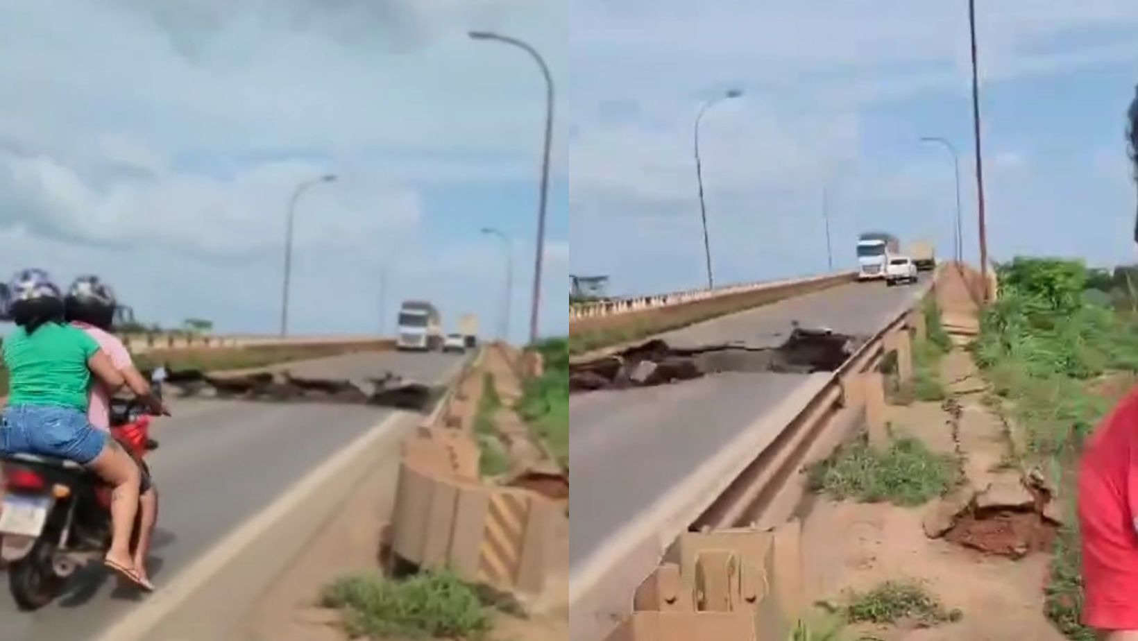Ponte que liga Tocantins ao Maranhão desaba; veja momento