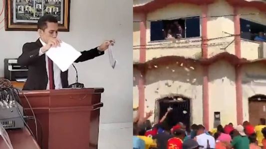 Vereador rasgou carta de renuncia antes de jogar o dinheiro pela janela da Câmara Municipal