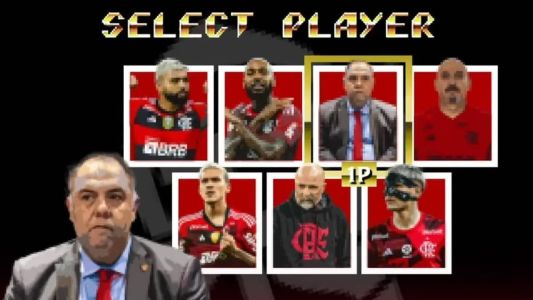 Versão "Street FLAIghter" inclui jogadores, diretor e técnico do Flamengo