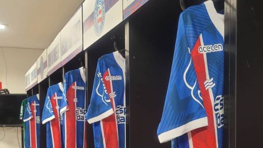Vestiário do Bahia antes da decisiva partida pela terceira fase da Copa do Brasil, contra o Volta Redonda