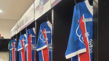 Vestiário do Bahia antes da decisiva partida pela terceira fase da Copa do Brasil, contra o Volta Redonda