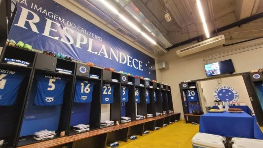 Vestiário do Mineirão para Cruzeiro x Fortaleza, pelo Brasileirão