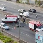 Vídeo: motociclista atropela e mata pedestre na Via Expressa, em Contagem