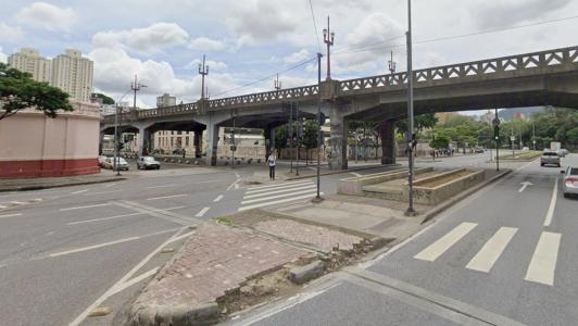 Foto mostra viaduto Santa Tereza, em Belo Horizonte