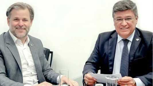 Viana recebeu Quintão para uma conversa no gabinete