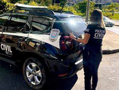 Foto mostra viatura da Polícia Civil