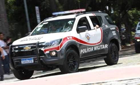 Foto mostra viatura da Polícia Militar em São Paulo