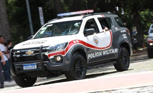 Foto mostra viatura da Polícia Militar em São Paulo