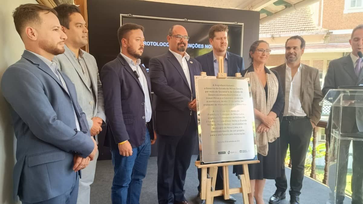 Governo, prefeitura e mineradora assinam projeto para revitalizar antiga área de mineração em Nova Lima