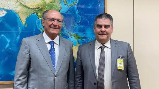 Vice-presidente da República, Geraldo Alckmin (PSB) e ex-vice governador de Minas, Paulo Brant (PSB)
