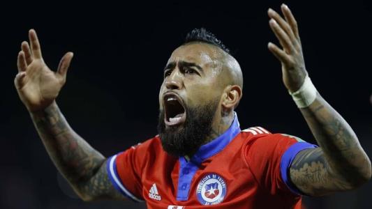 Vidal em ação pela seleção do Chile