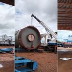 Vídeo: carreta com carga superdimensionada fica parada na BR-452, em Goiás; veja rota