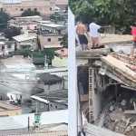 Vídeo: casa desaba no bairro Paulo VI, na região Nordeste em BH